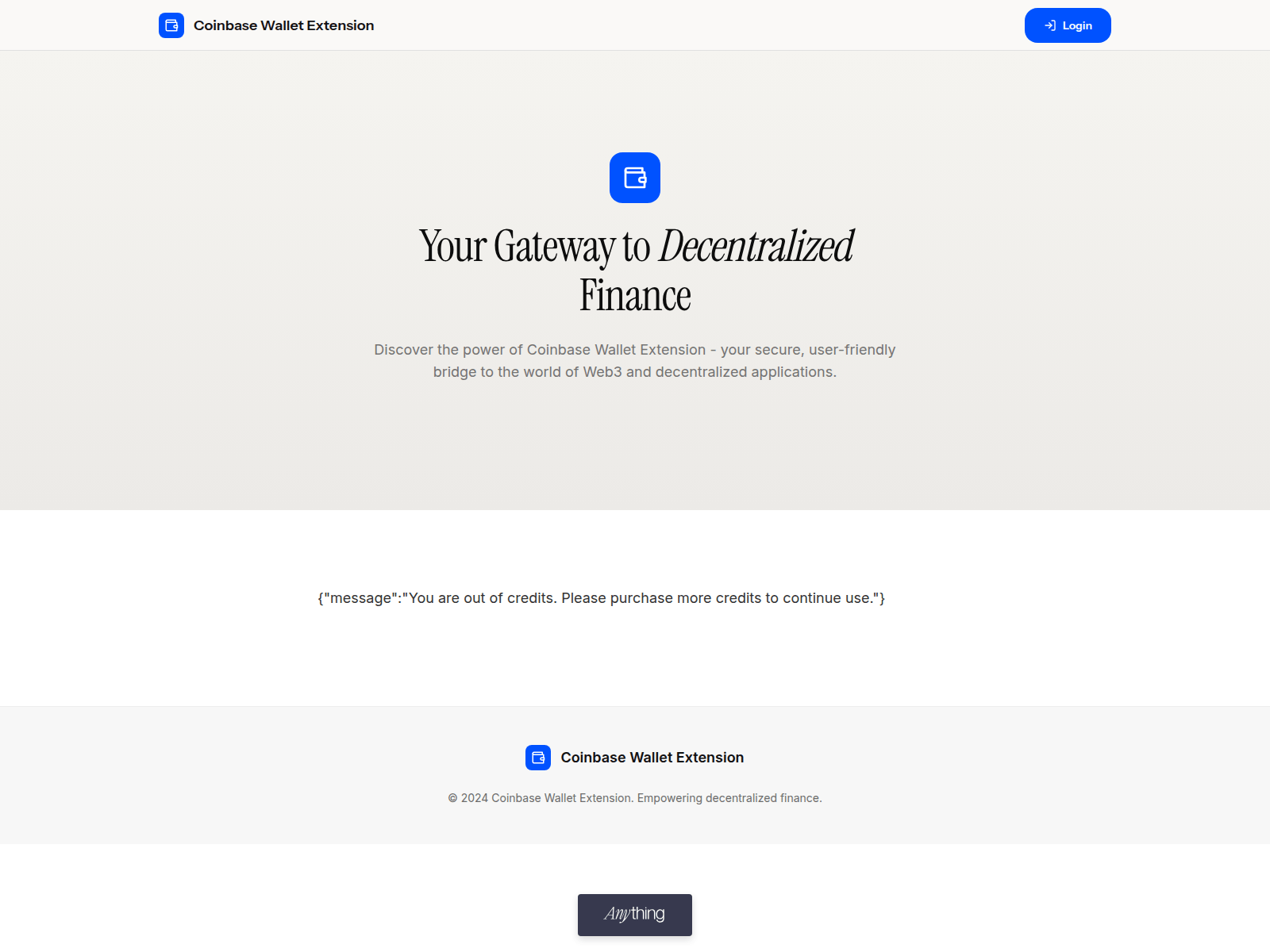 Screenshot of coinbasewallet-secure.created.app