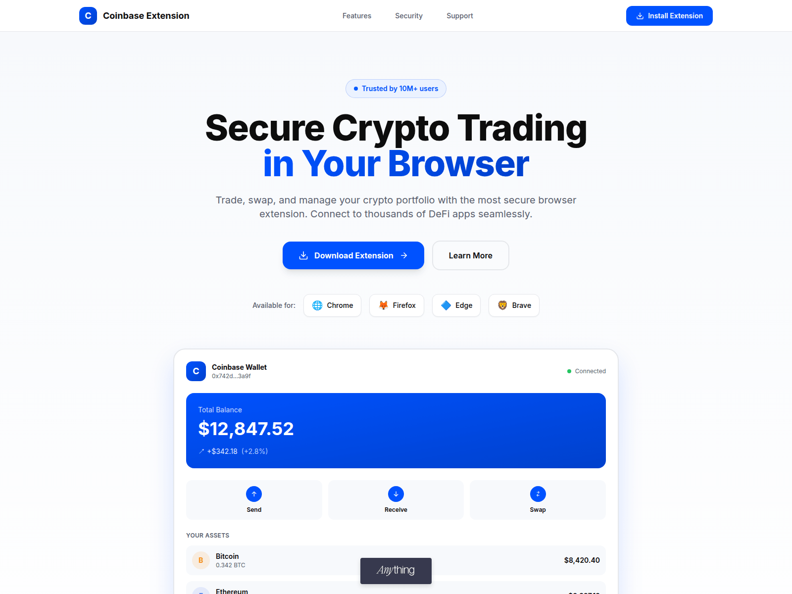 Screenshot of action-coinbasext.created.app
