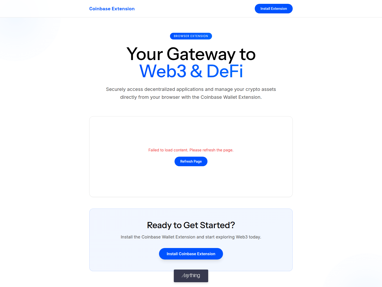 Screenshot of coinbase-wellat.created.app
