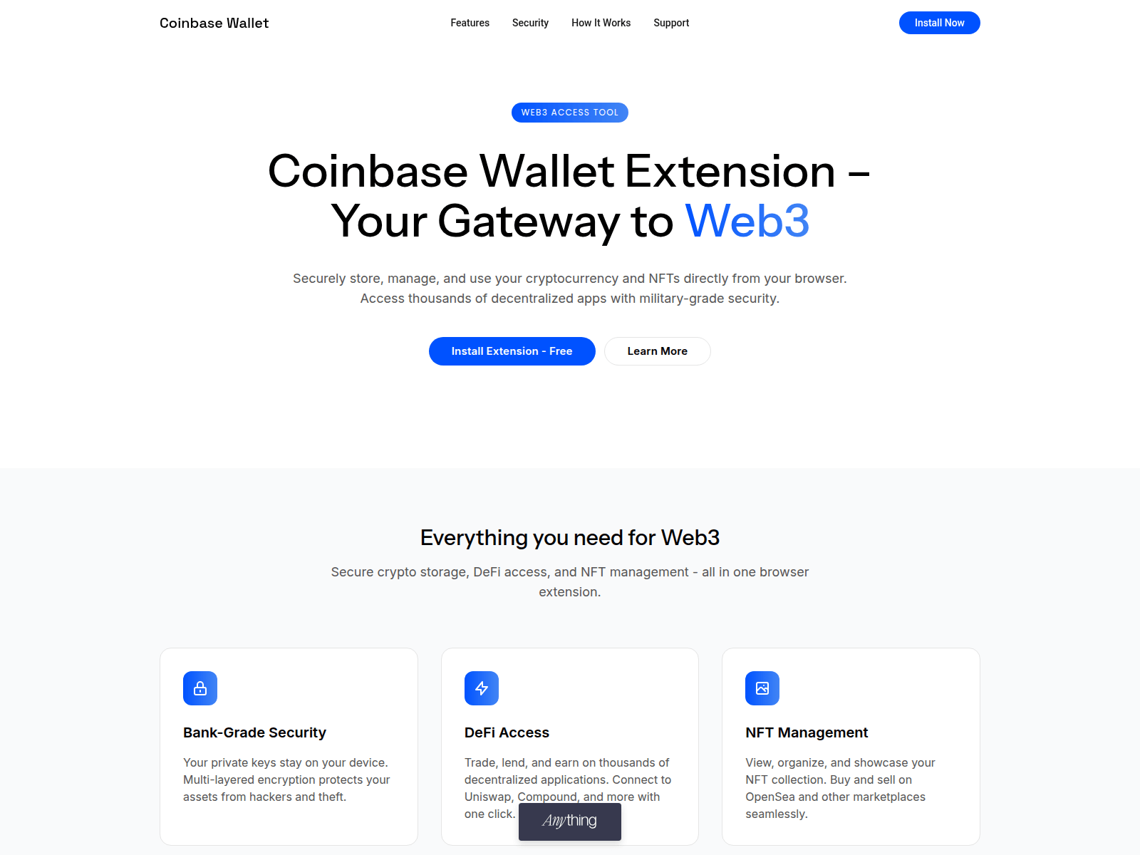 Screenshot of coinbase-wallet-eng-exteension.created.app