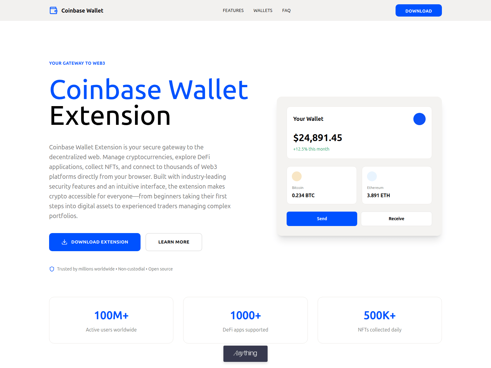 Screenshot of chrome-extension-base.created.app