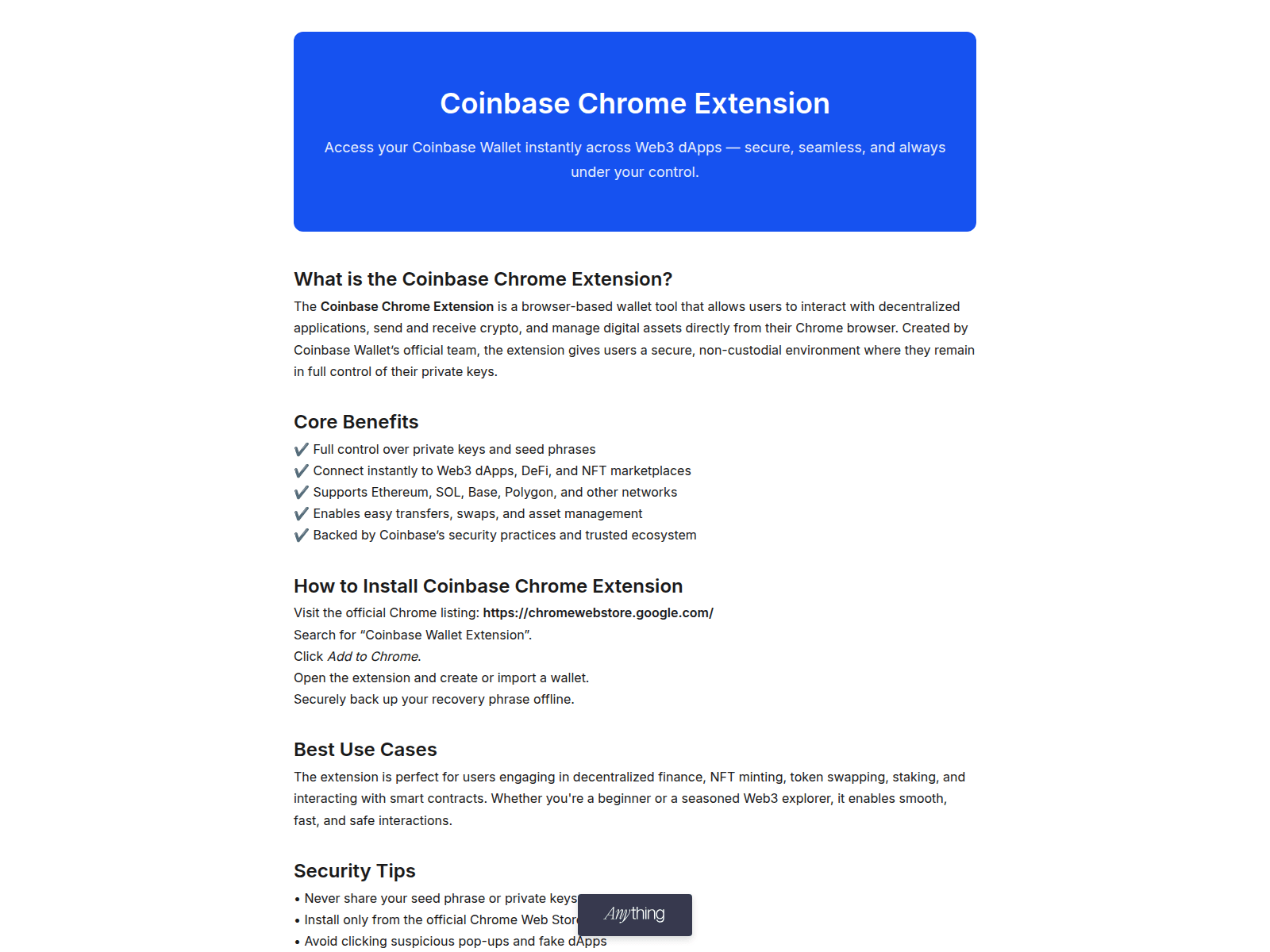 Screenshot of coinbas.created.app