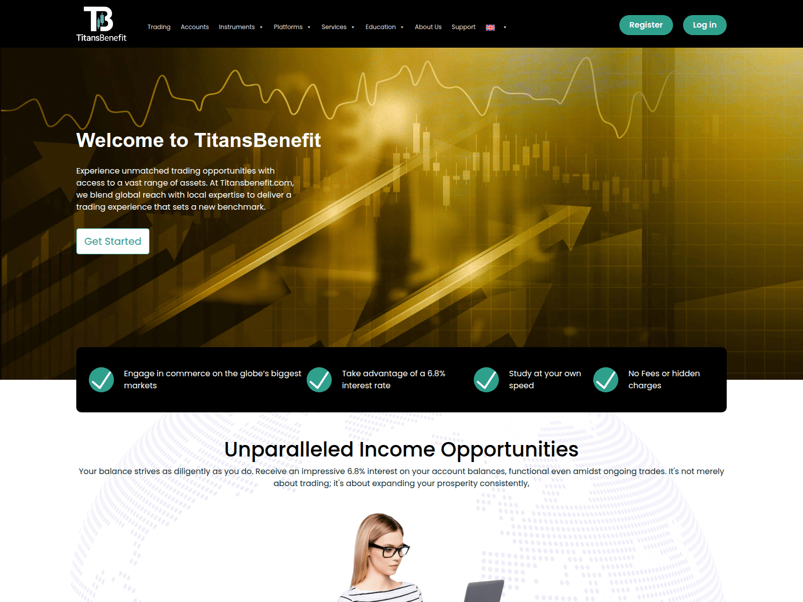 Screenshot of titans-benefit.com