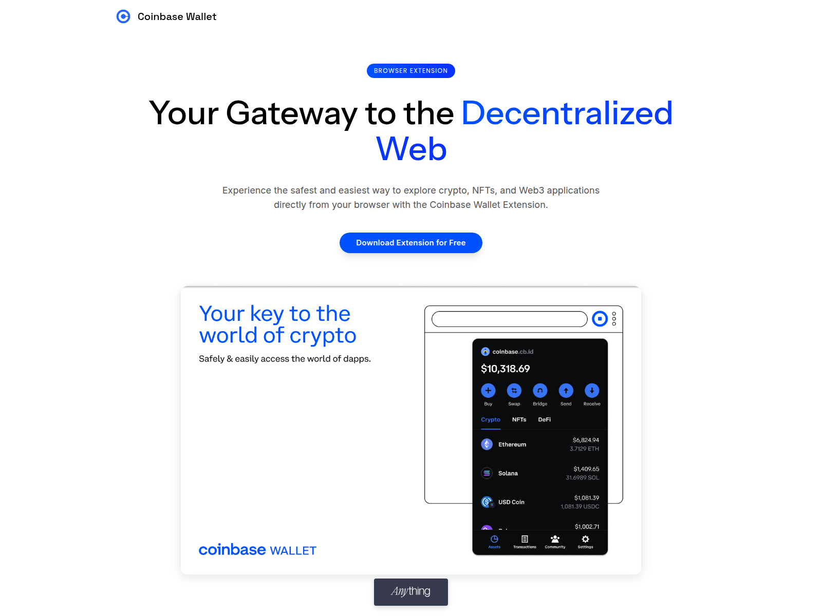 Screenshot of coin-base-extension-web3.created.app