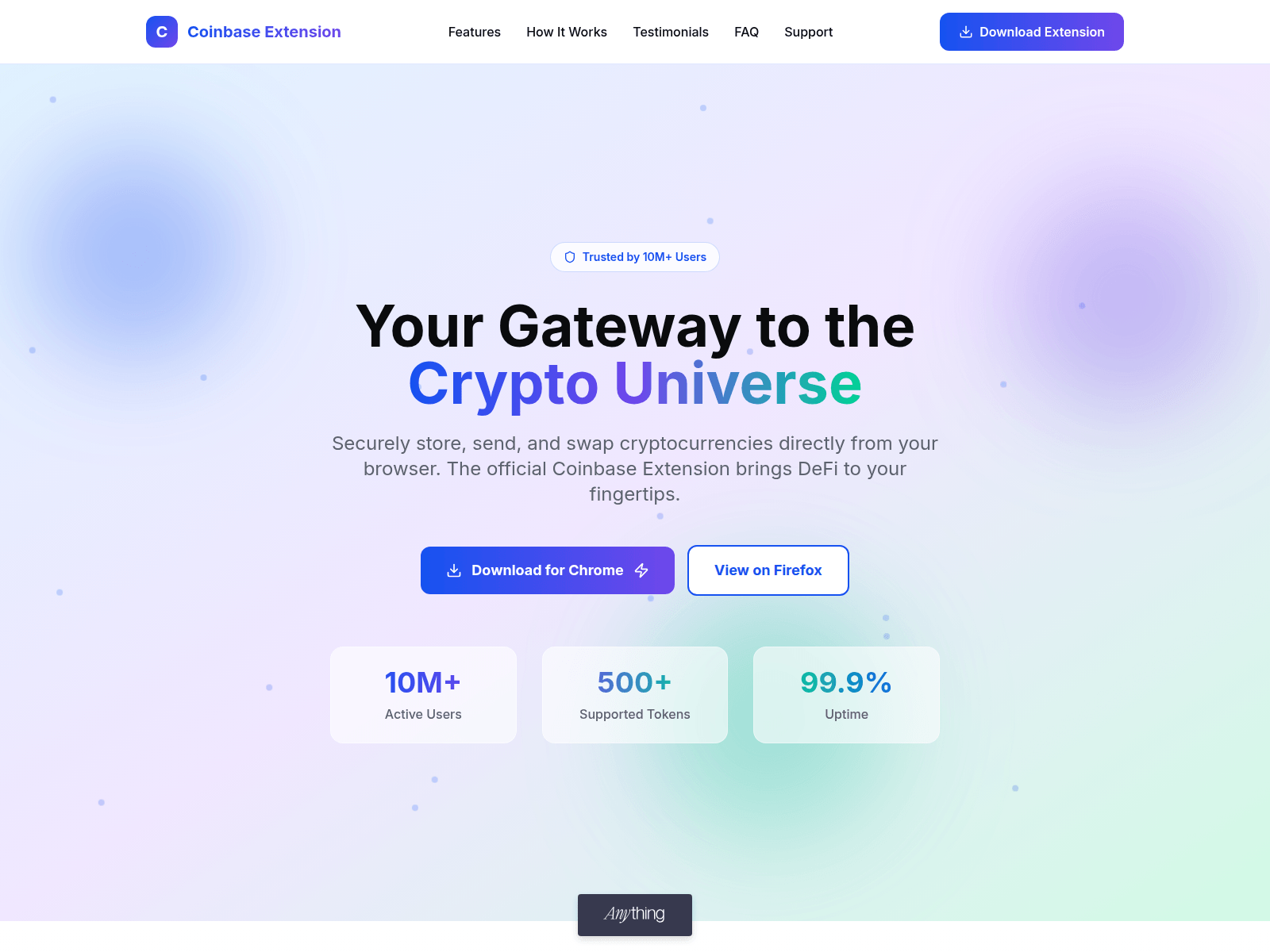 Screenshot of coenbase.created.app