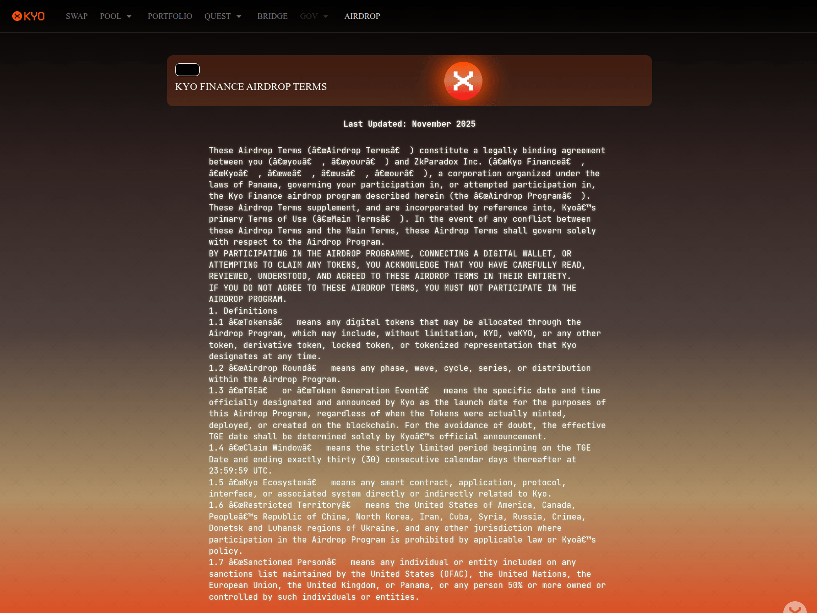 Screenshot of kyofinance.org