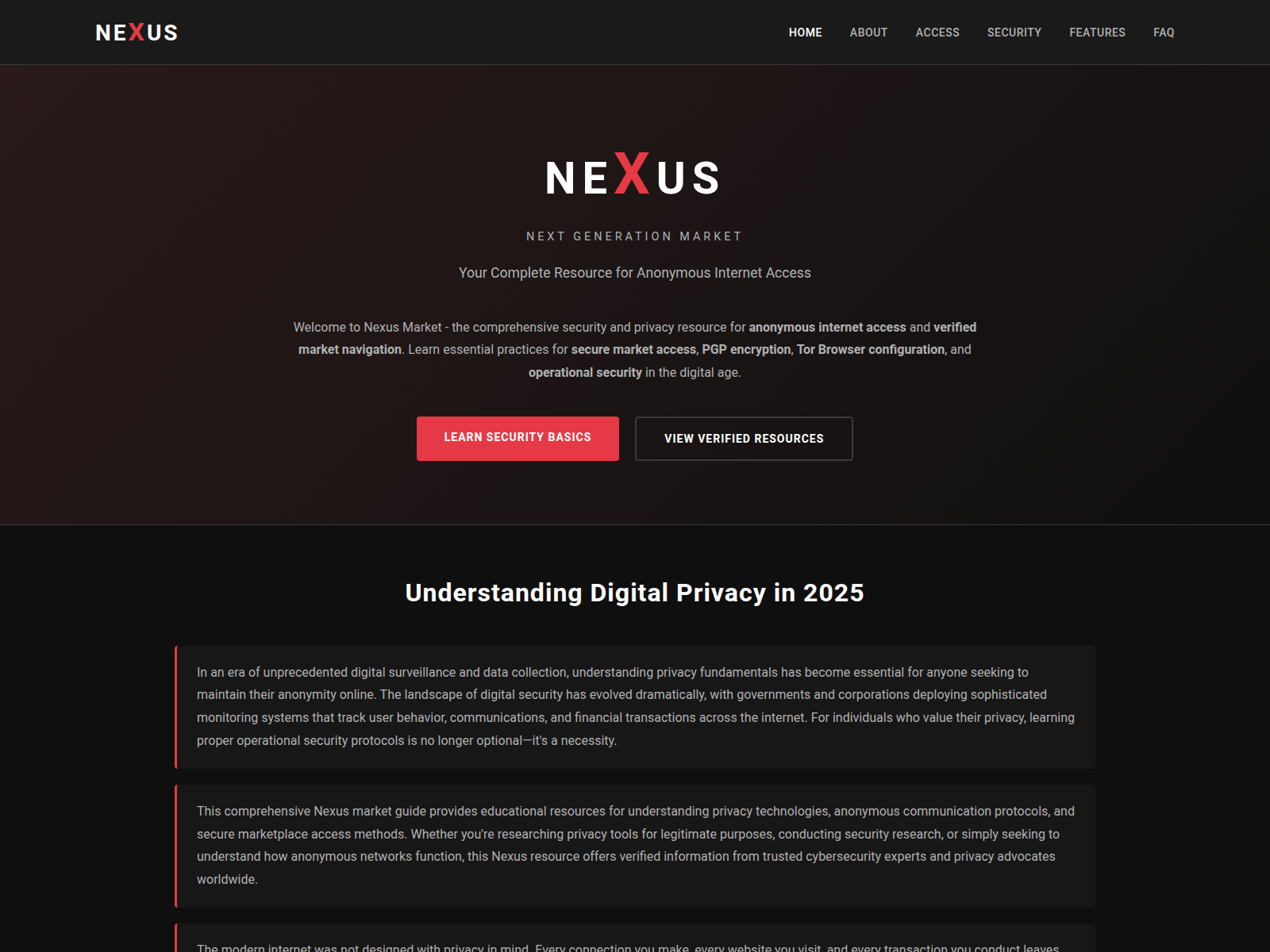 Screenshot of nexus-info.online