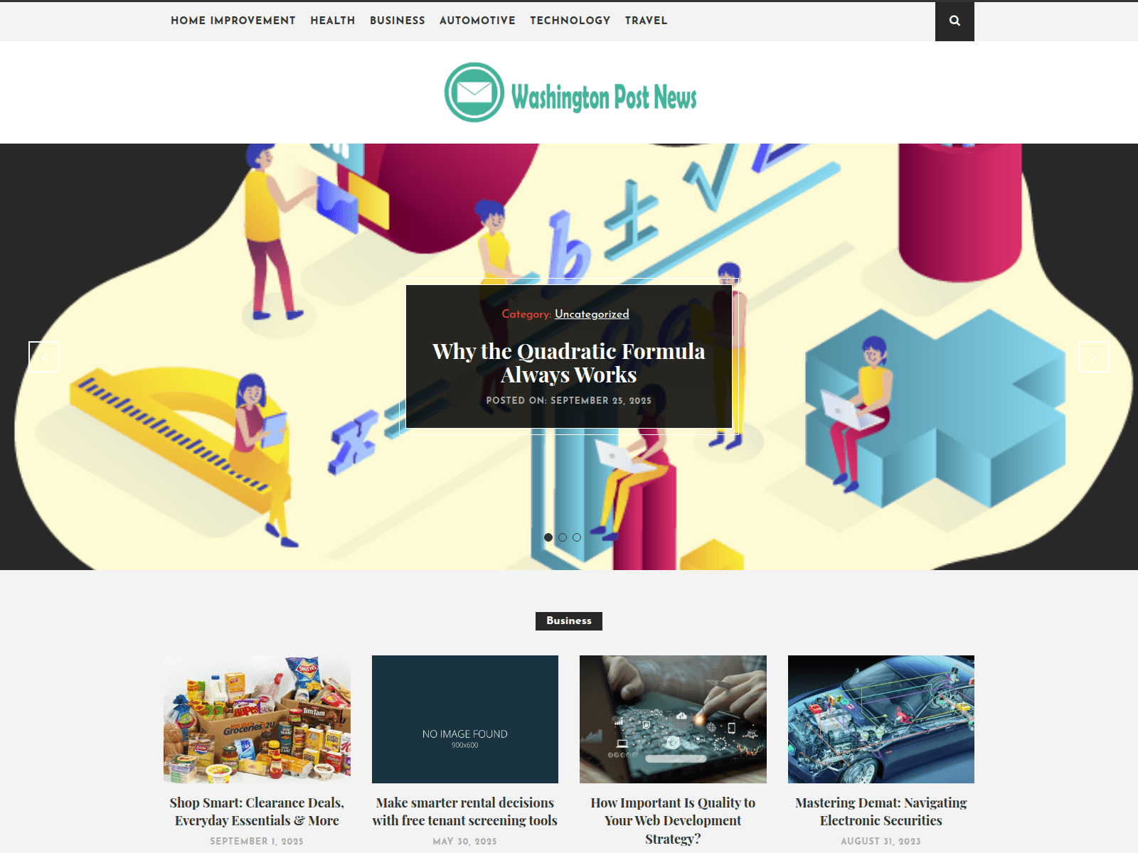 Screenshot of washingtonpost-news.com