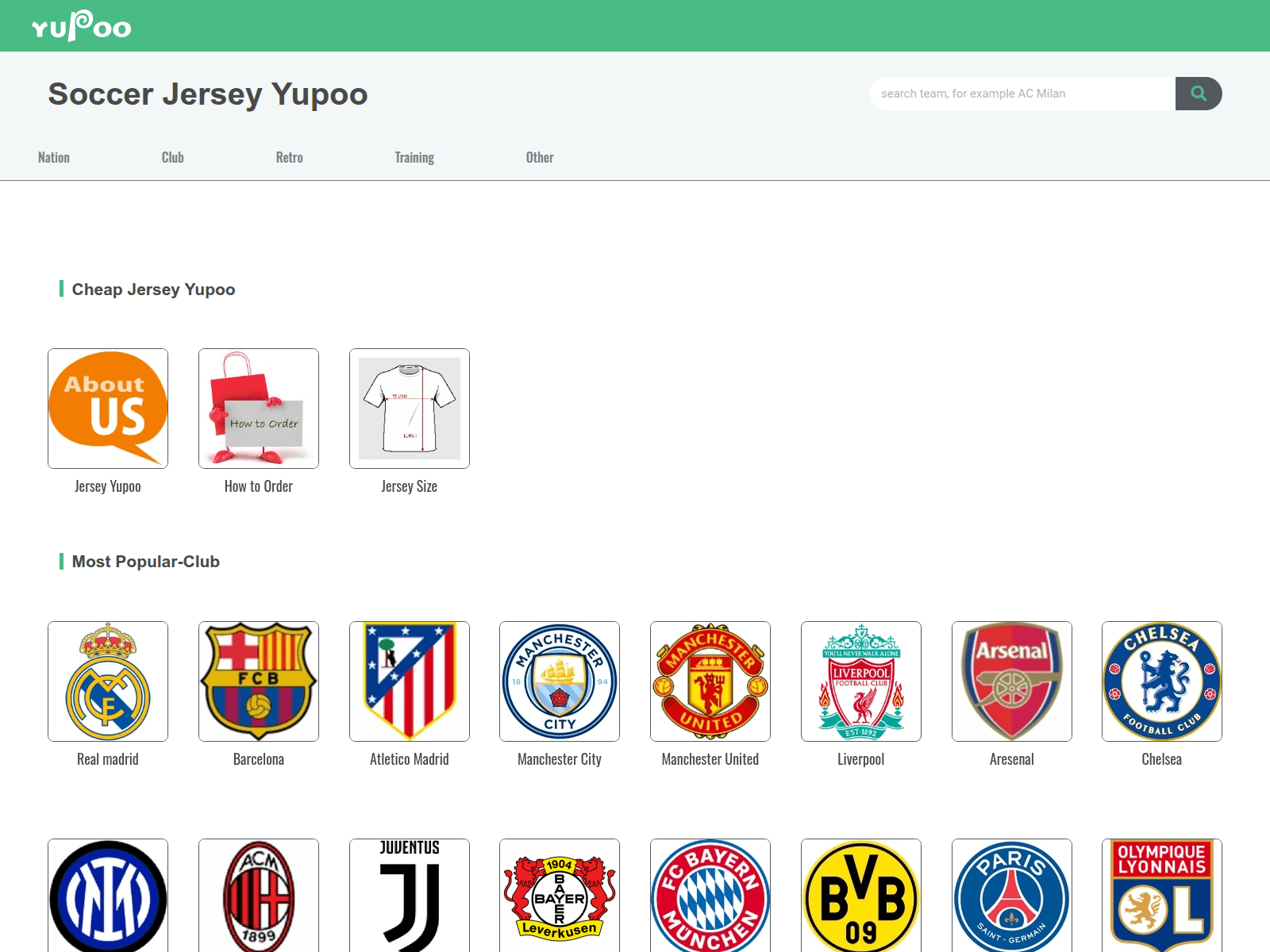 Screenshot of soccer-jersey-yupoo.com