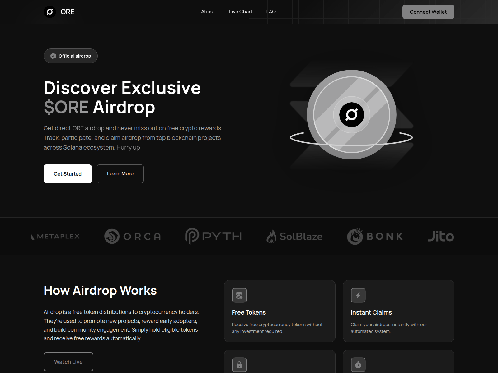 Screenshot of oreproject.top