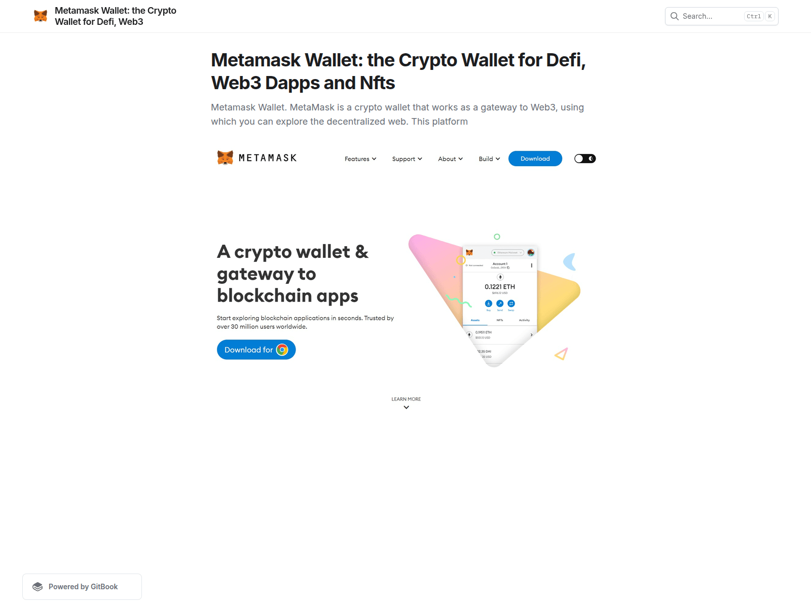 Screenshot of miihtanask-waallet.gitbook.io