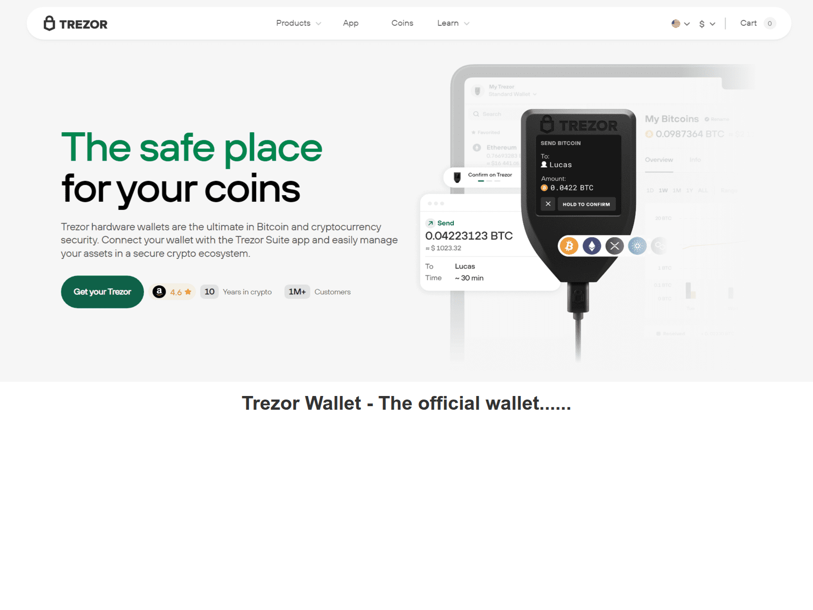 Screenshot of trazorewallet.webflow.io
