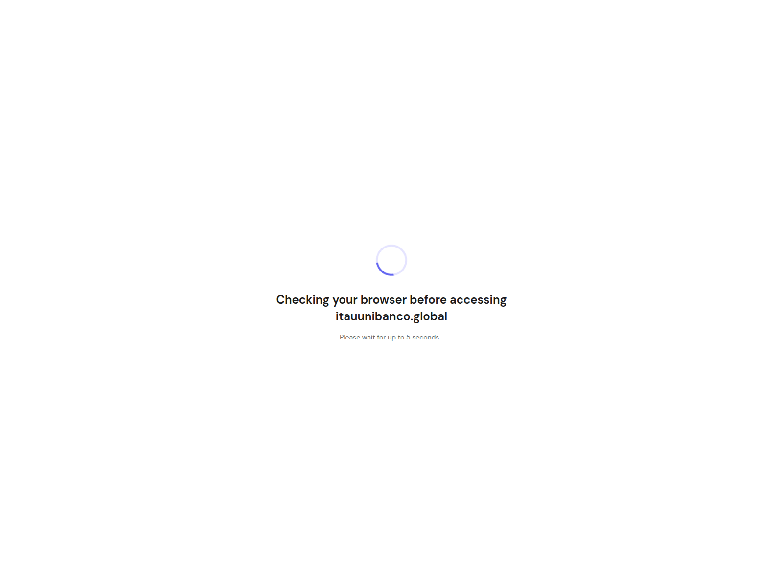 Screenshot of itauunibanco.global