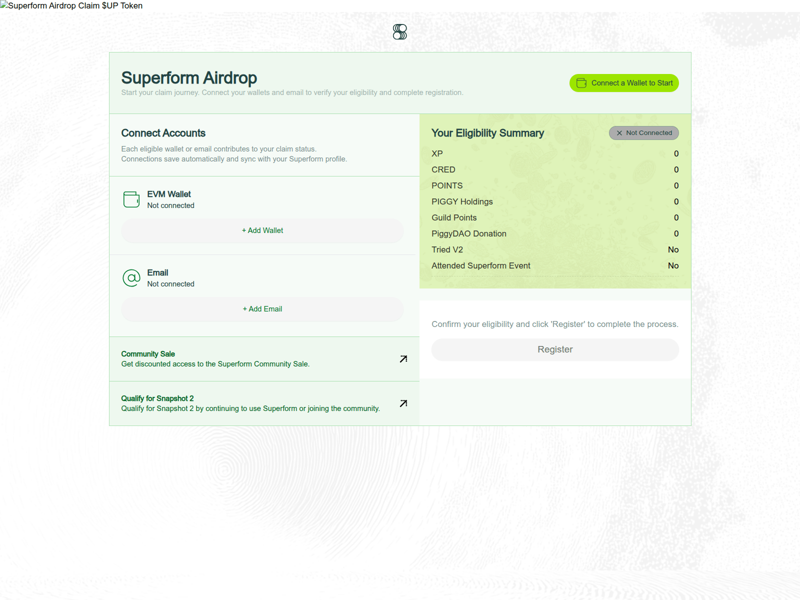 Screenshot of superformfoundation.io