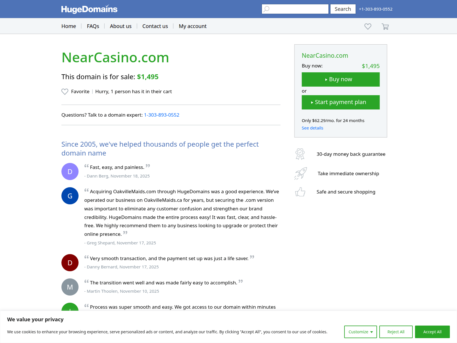 Screenshot of nearcasino.com