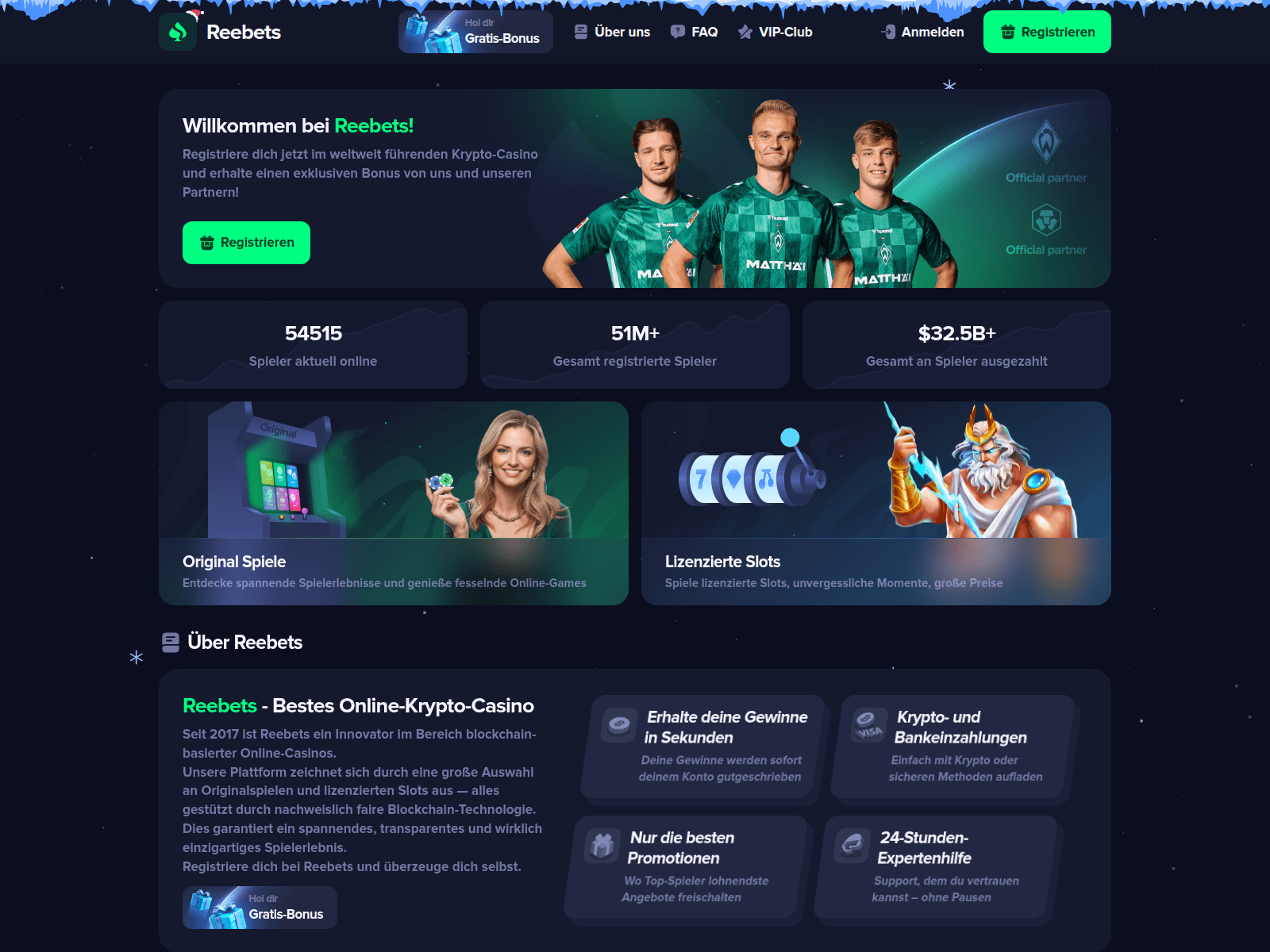 Screenshot of reebets.com