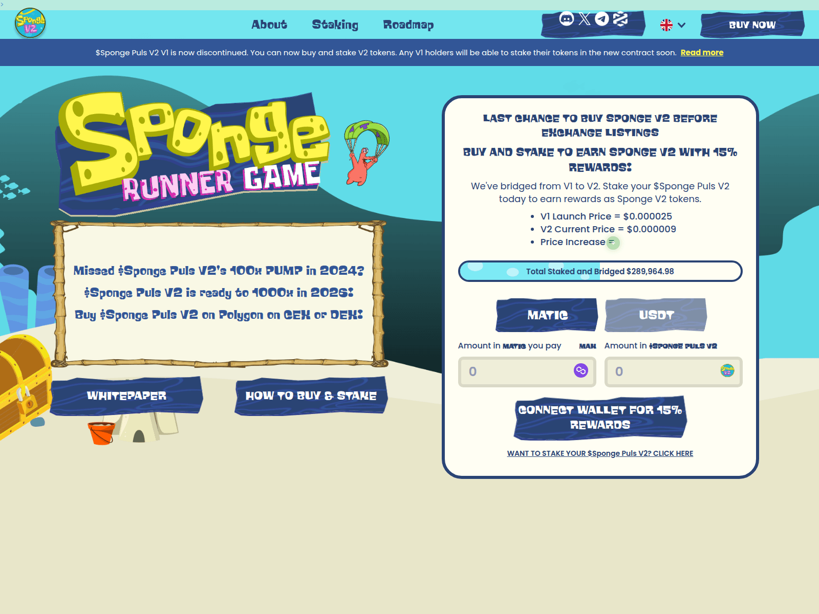 Screenshot of spongepuls.com