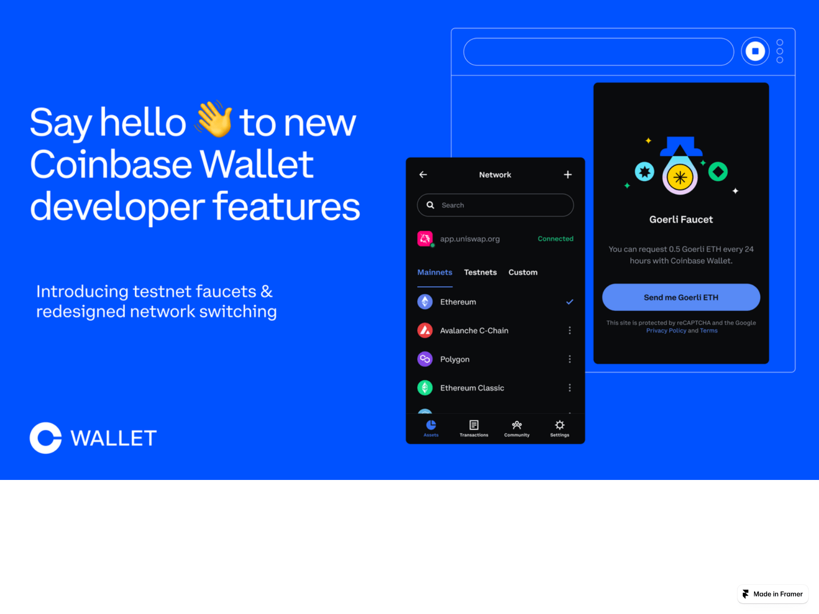 Screenshot of coinbsase-extension.framer.ai