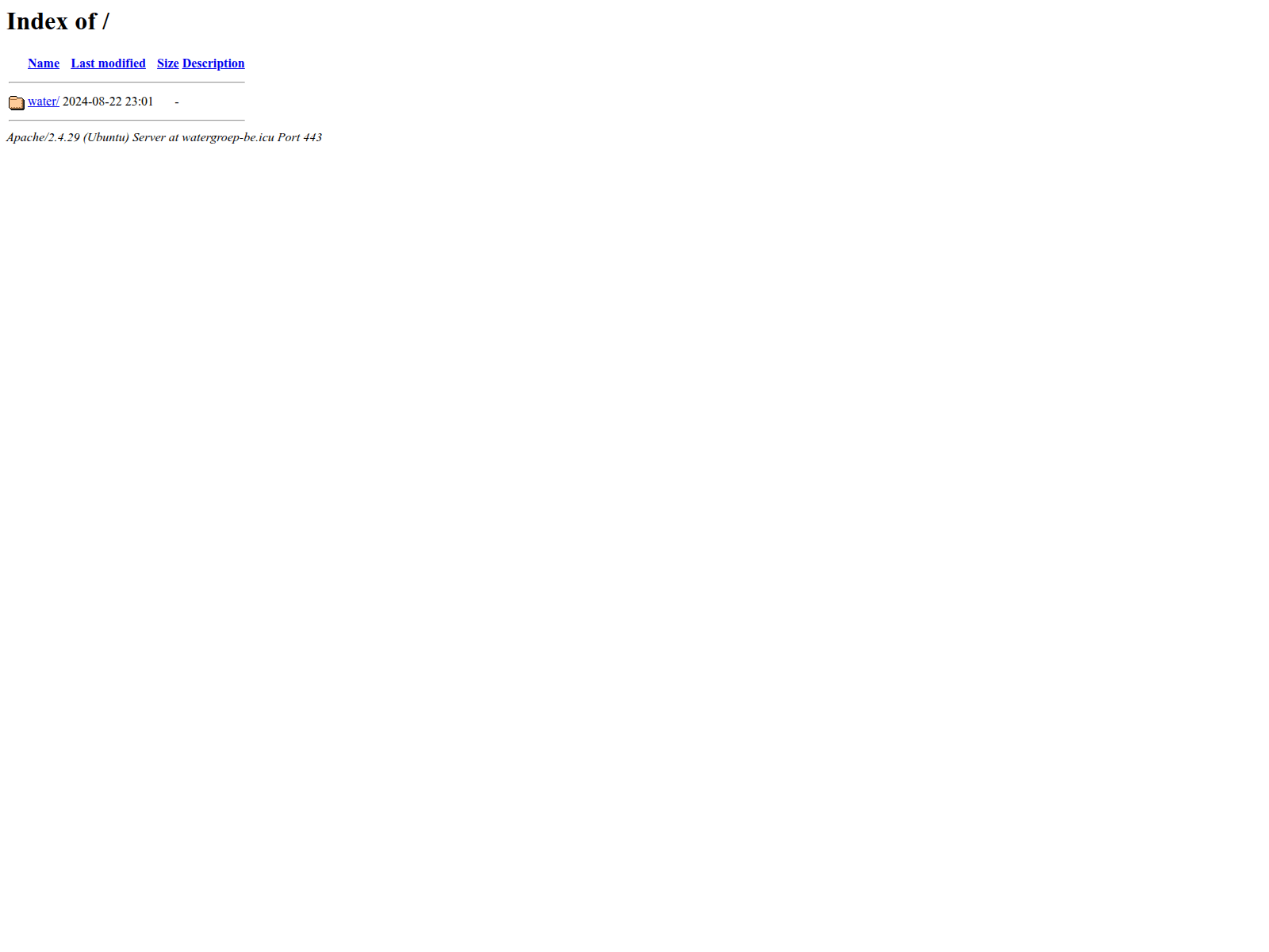 Screenshot of watergroep-be.icu
