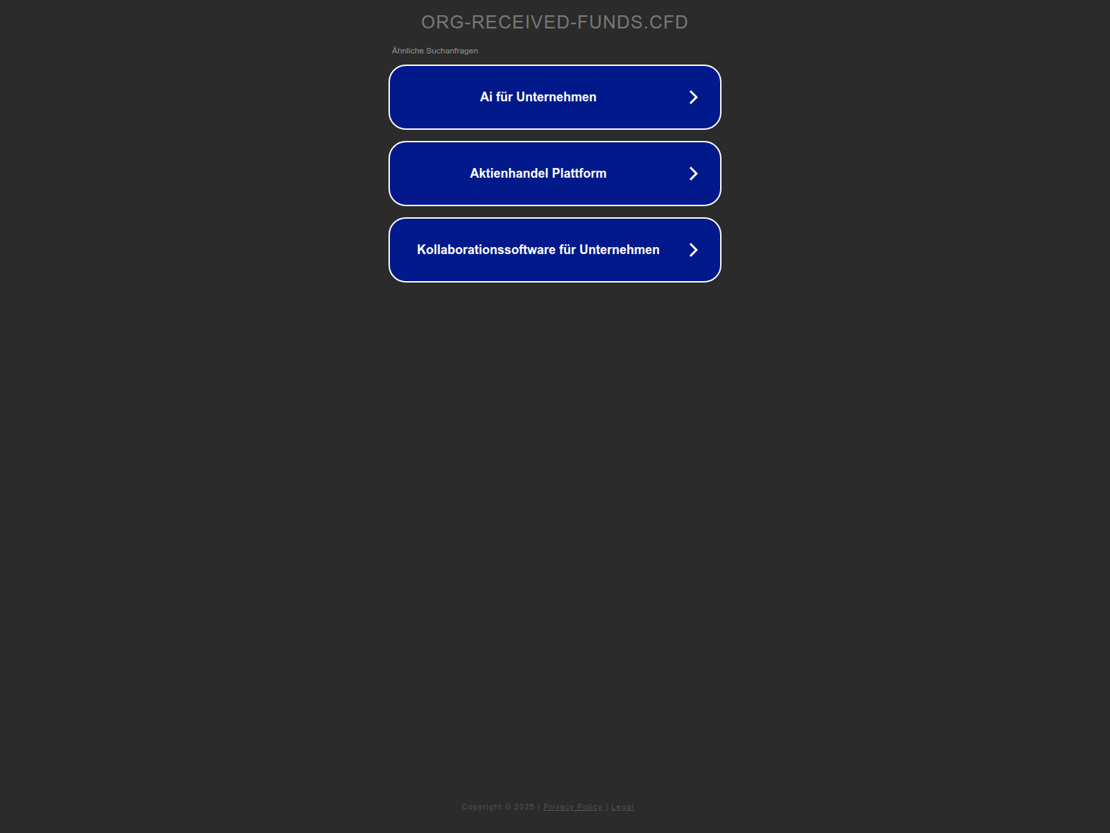 Screenshot of org-received-funds.cfd