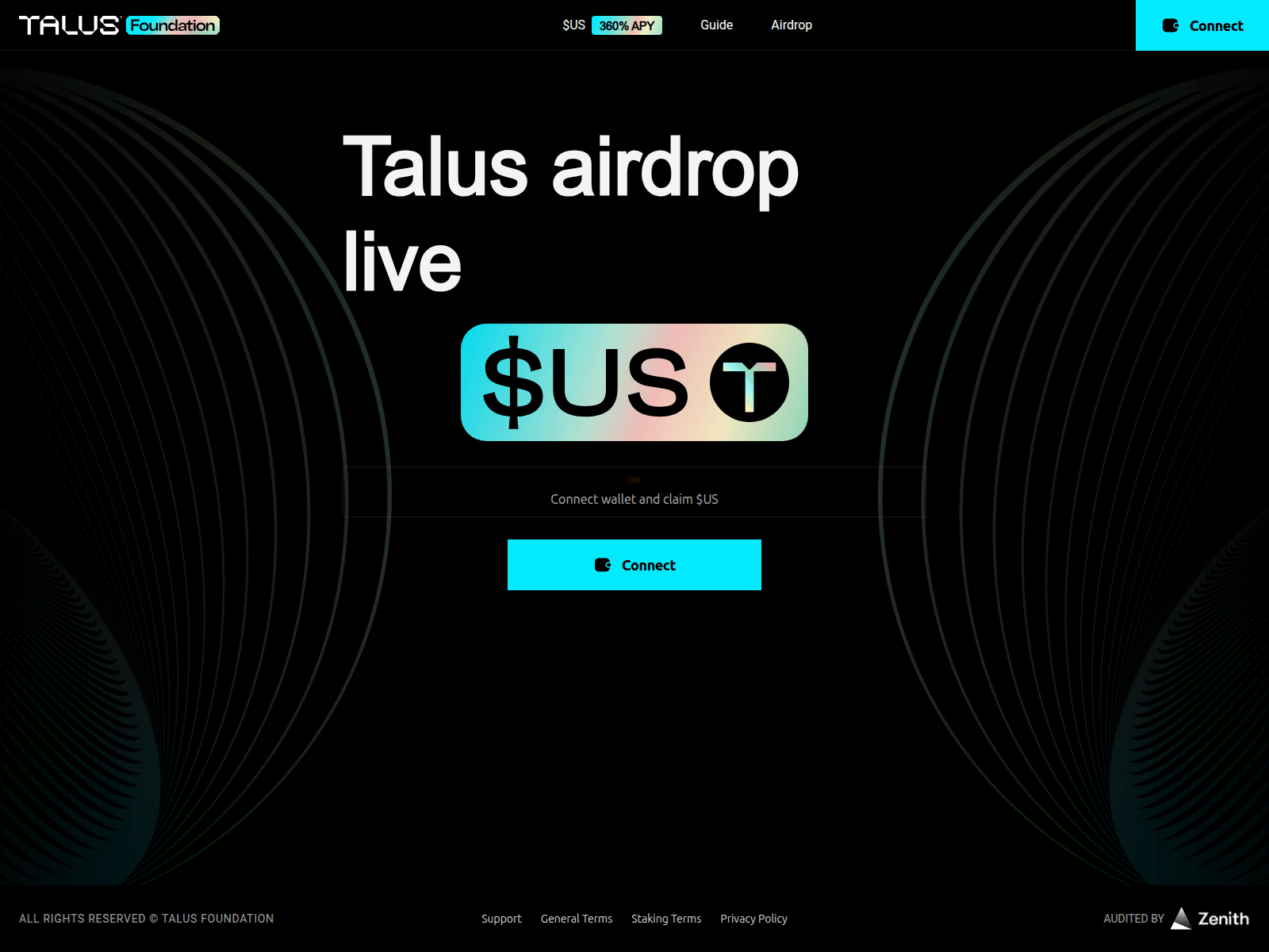 Screenshot of talus-network.org