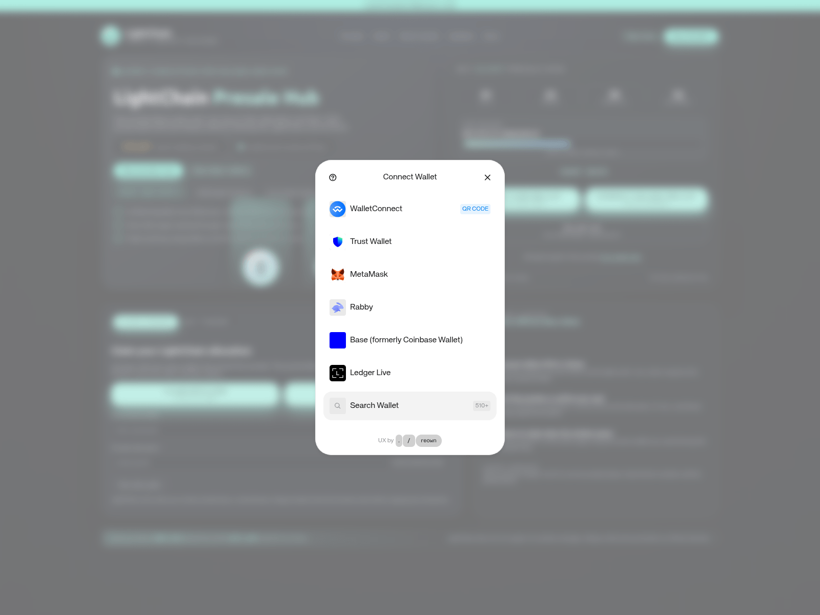 Screenshot of liquidchain.info
