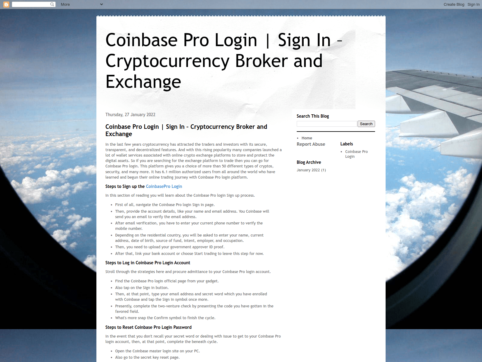 Screenshot of login-coinbase-pro.blogspot.si