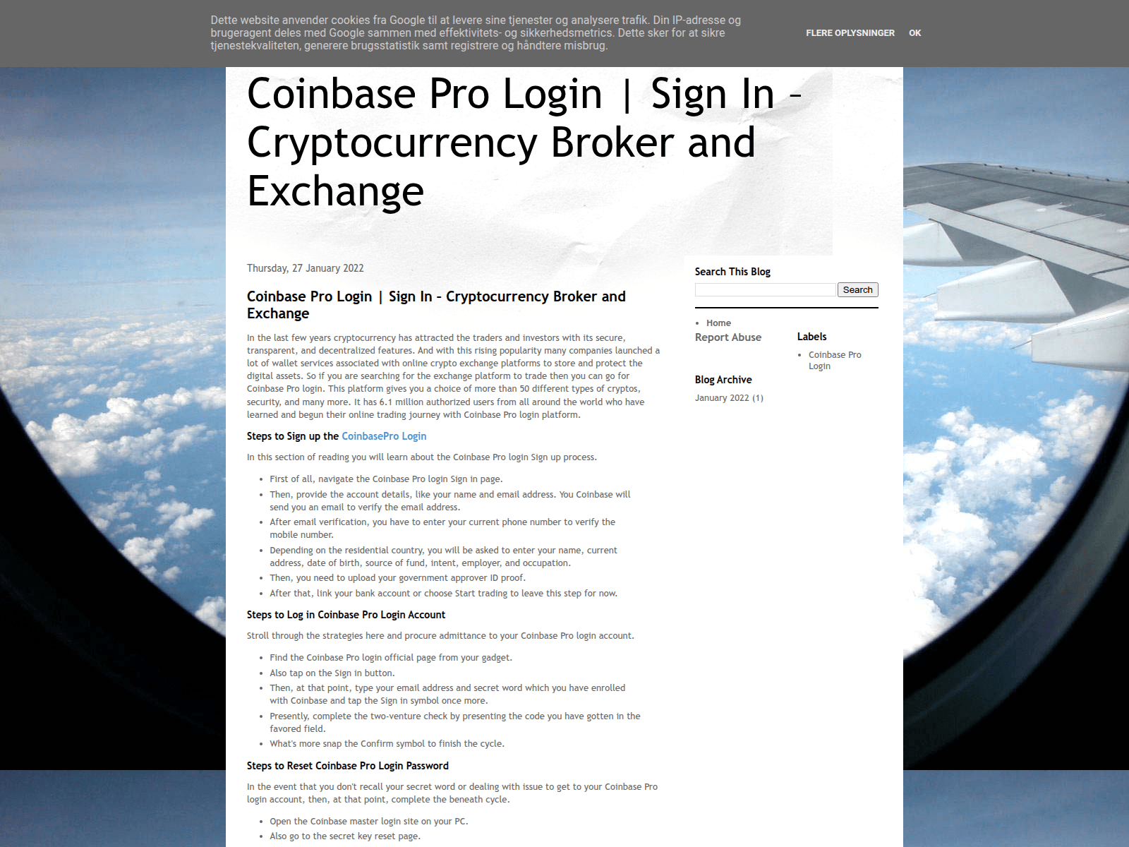 Screenshot of login-coinbase-pro.blogspot.com.ee
