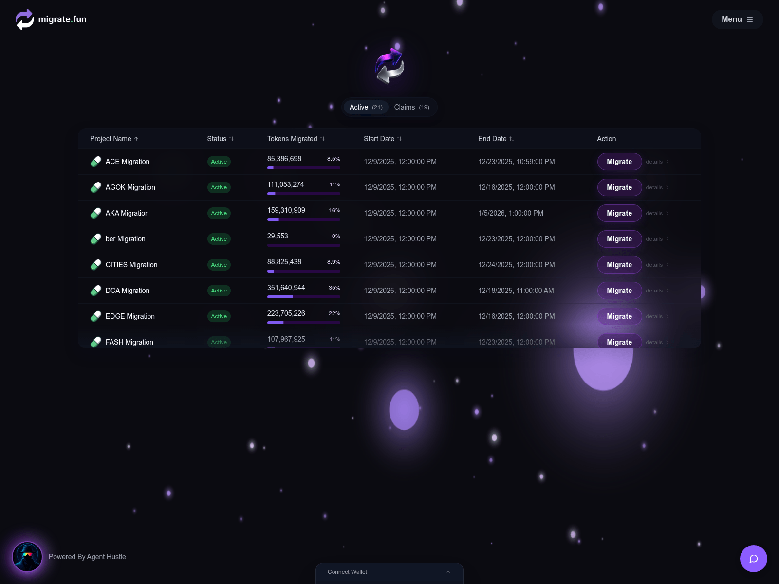 Screenshot of mlgratepumpfun.xyz