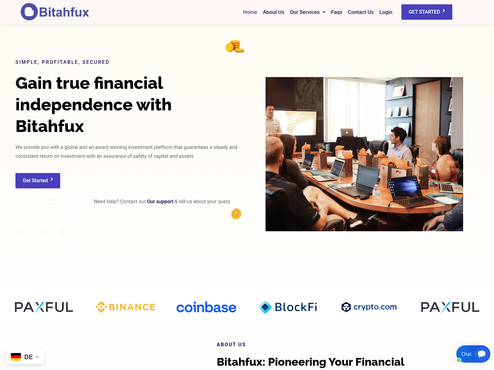 Screenshot of bitahfux.com