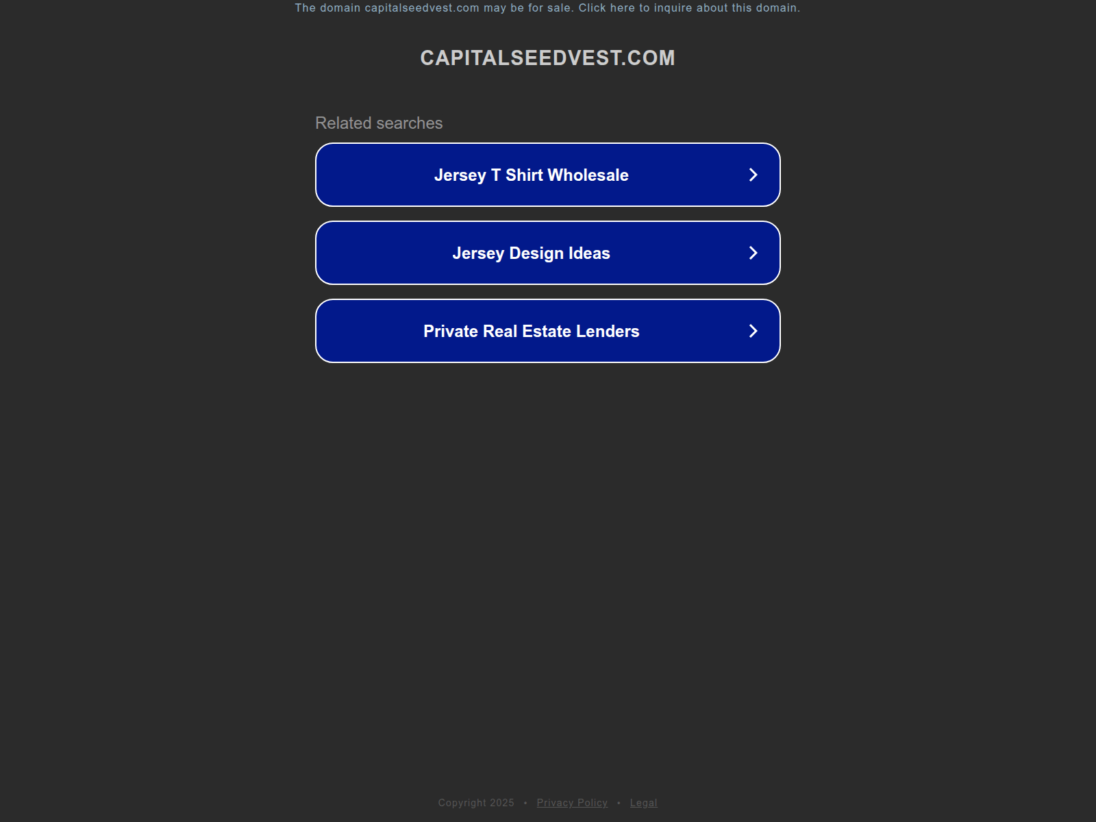 Screenshot of capitalseedvest.com