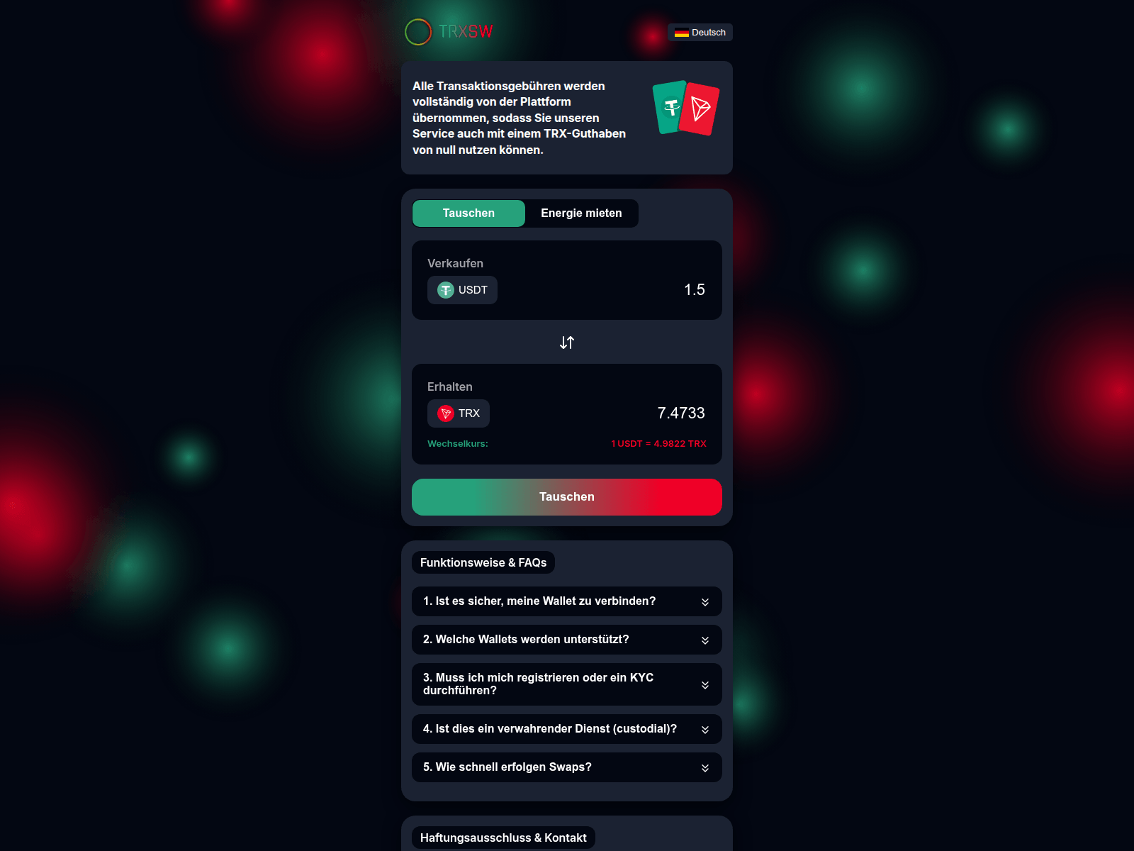 Screenshot of trxsw.org