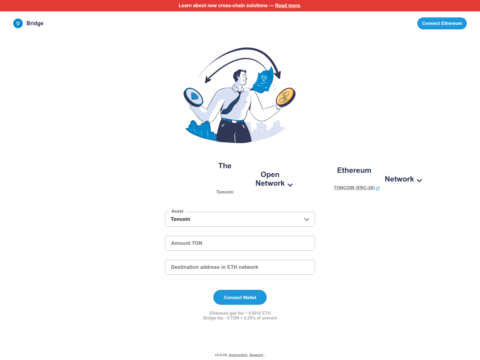 Screenshot of ton-bridge.xyz