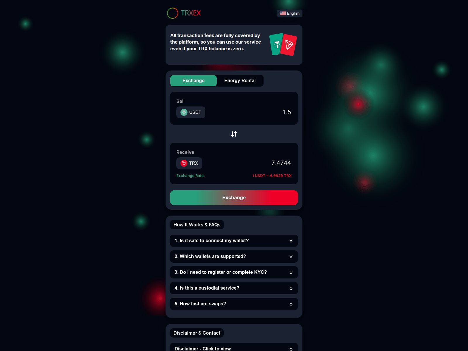 Screenshot of trxex.org