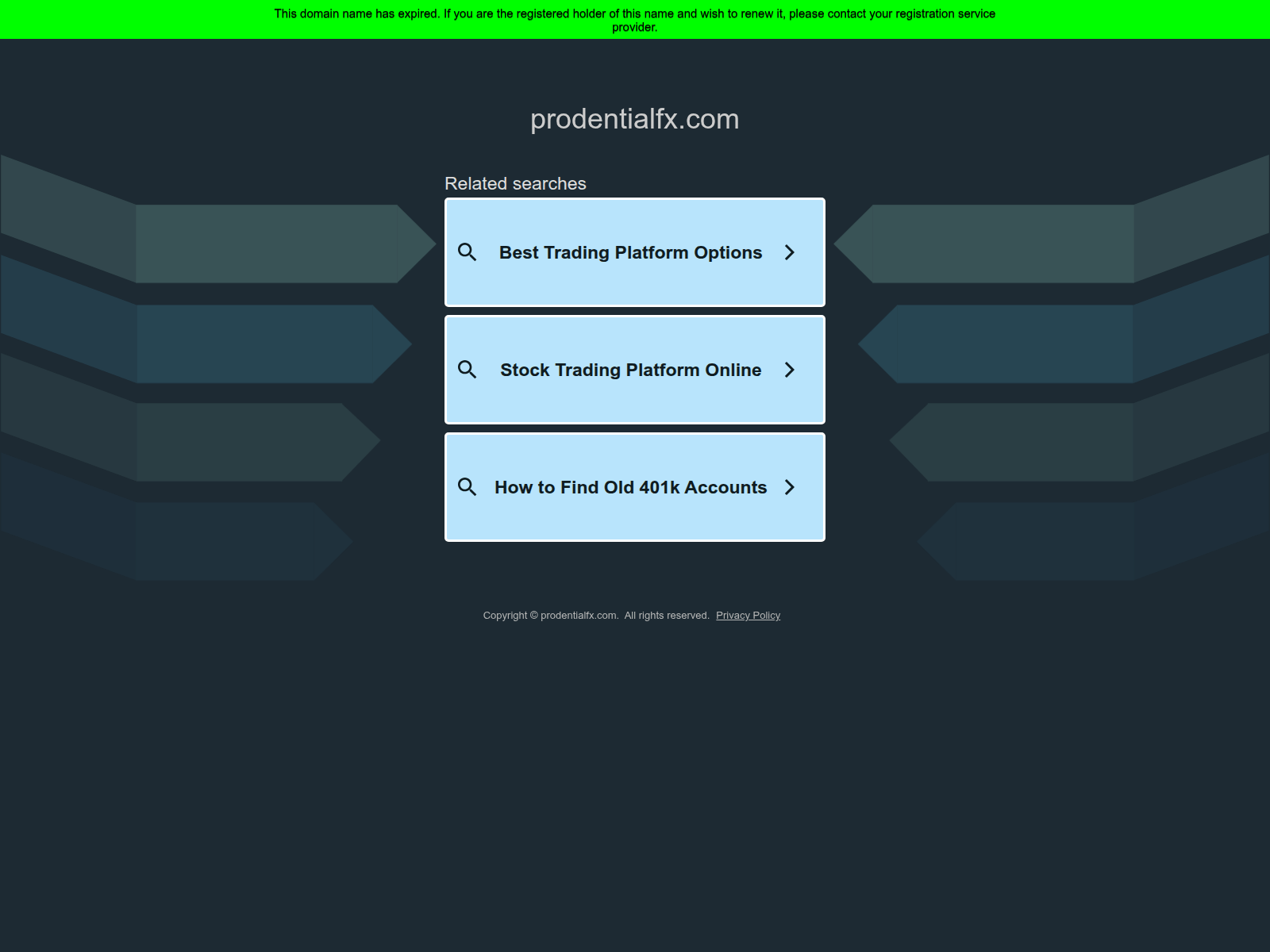 Screenshot of prodentialfx.com