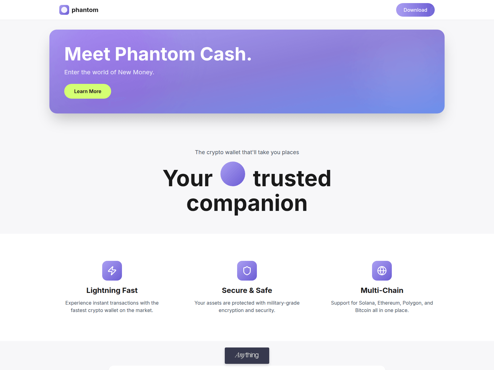 Screenshot of portal-en-phantom.created.app