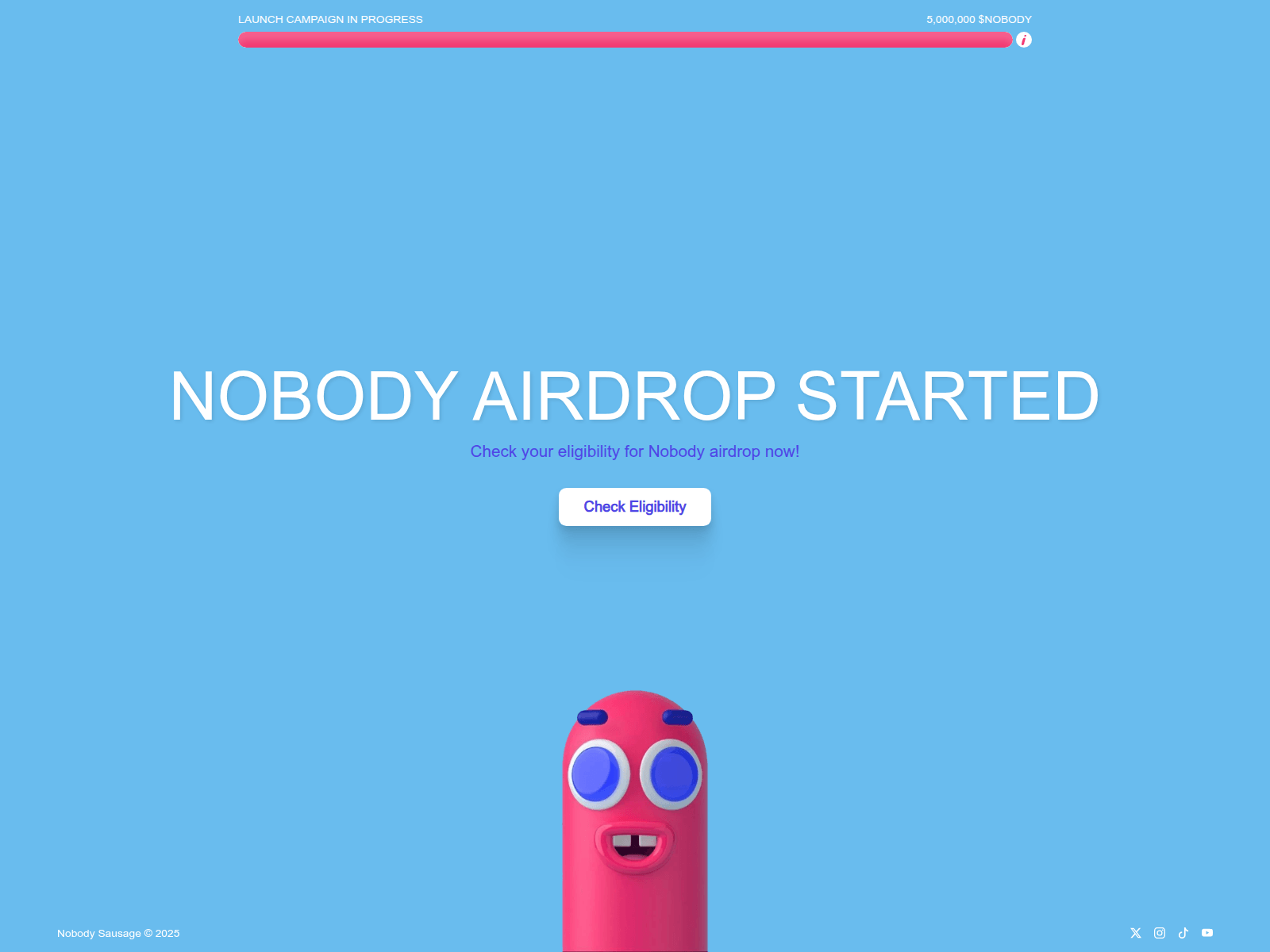 Screenshot of nobodysausages.club