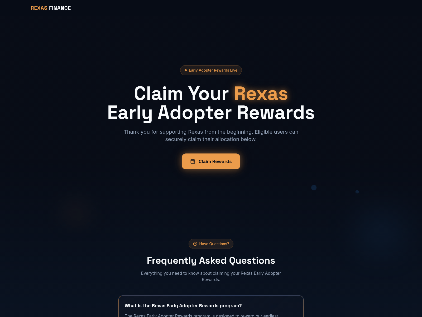 Screenshot of rexasrewards.com