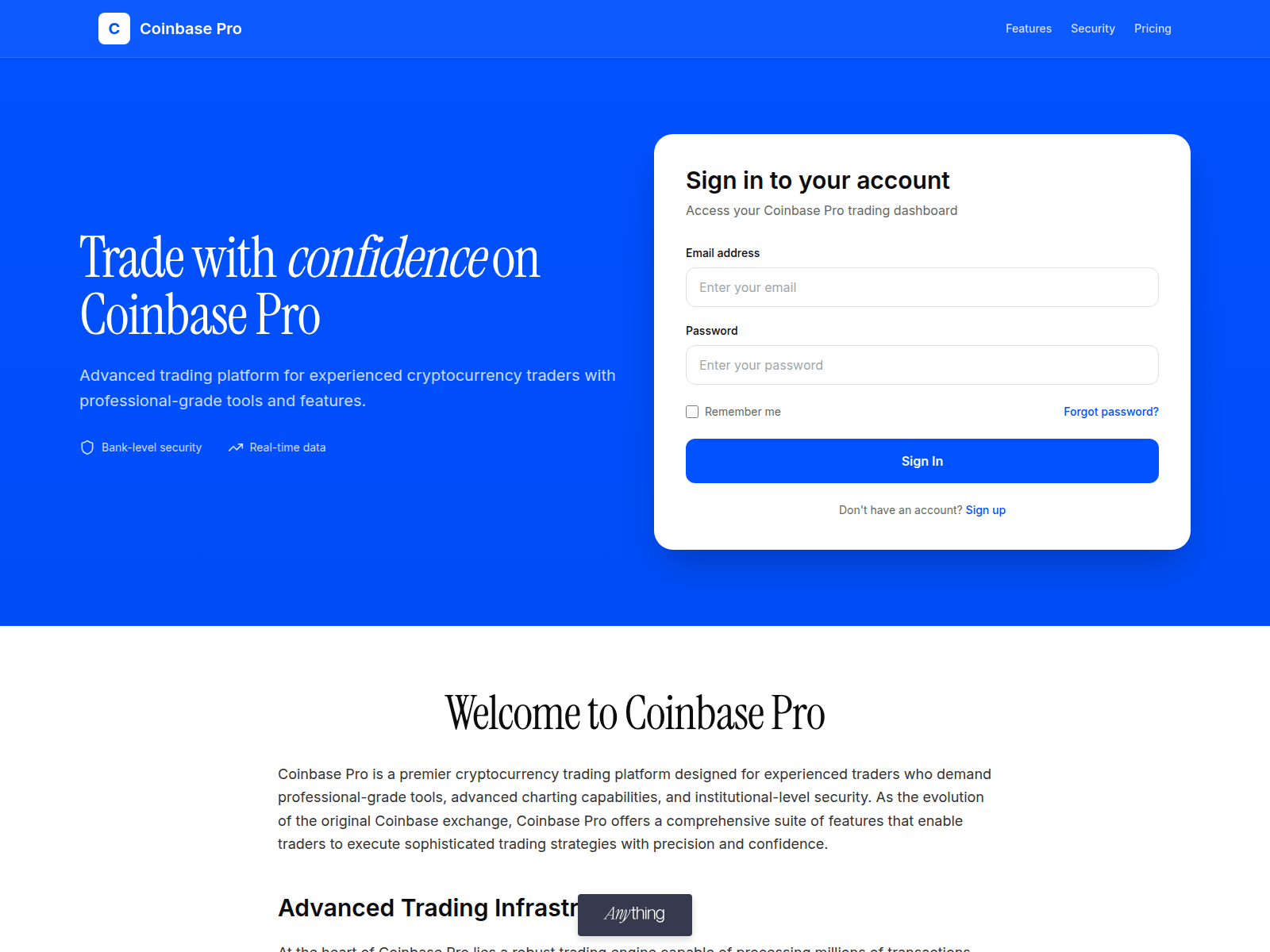 Screenshot of coinepro-eng.created.app