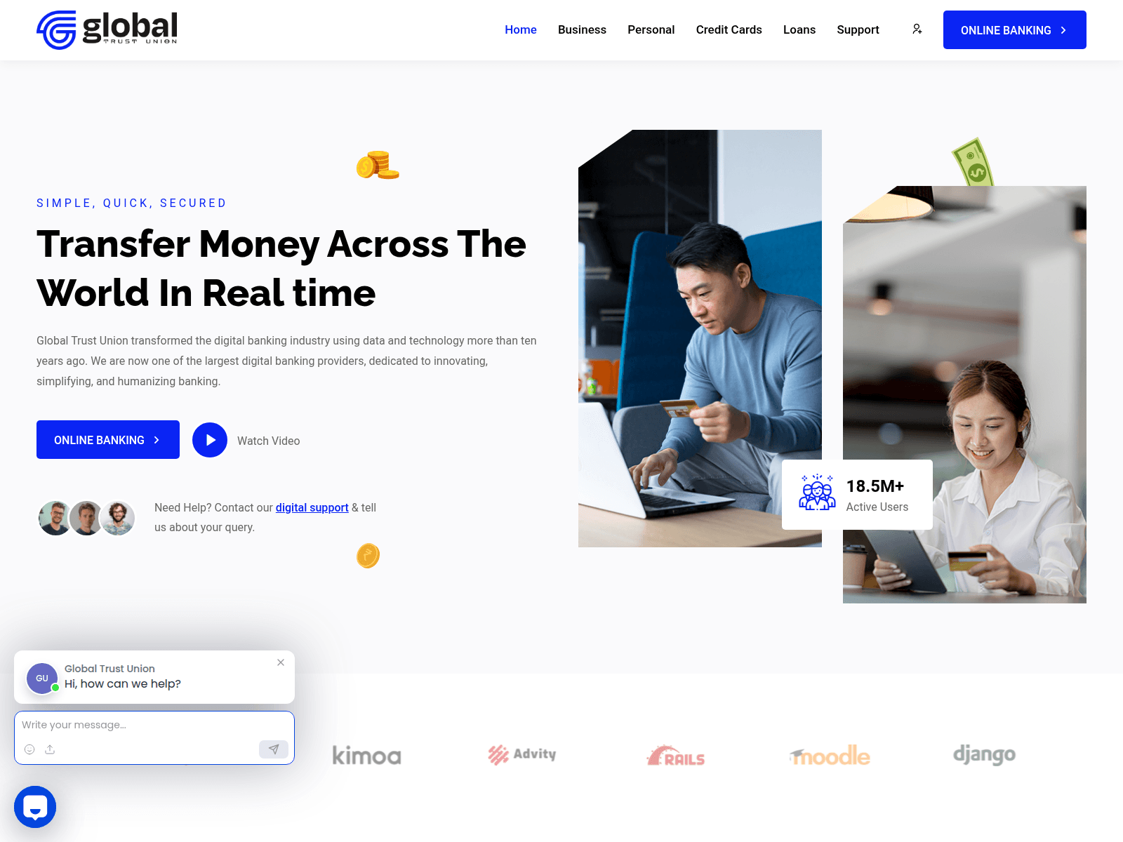Screenshot of globaltrustunion.com