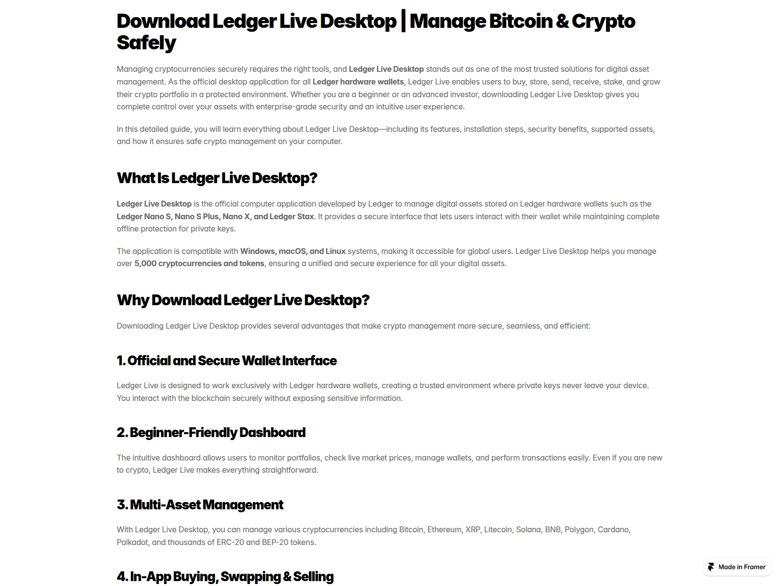 Screenshot of live-desktop-ledgr.framer.ai