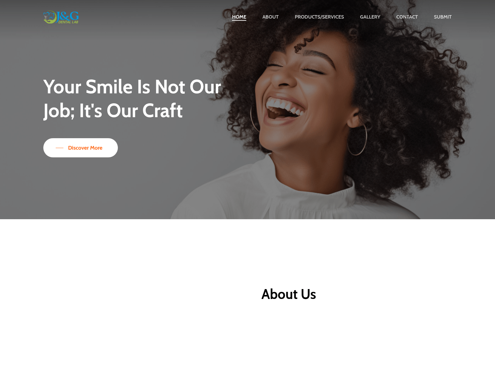 Screenshot of jgdentallab.com
