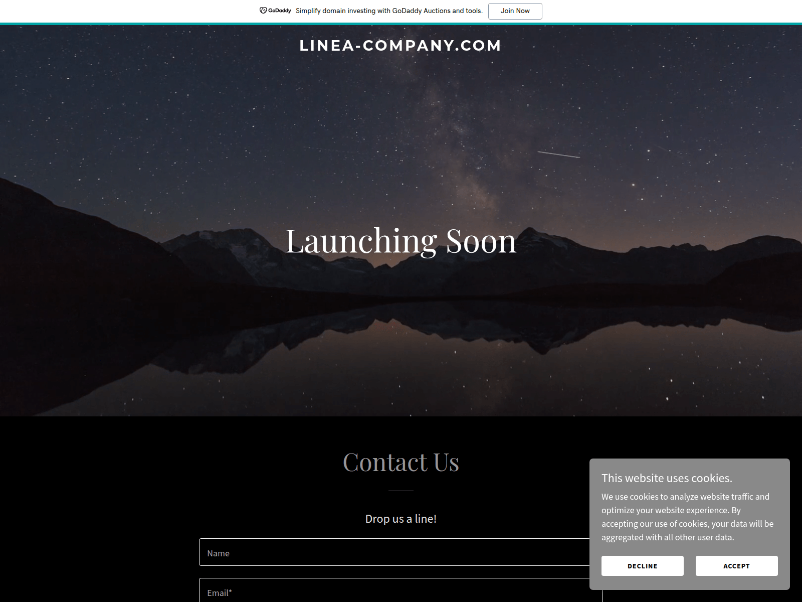 Screenshot of linea-company.com