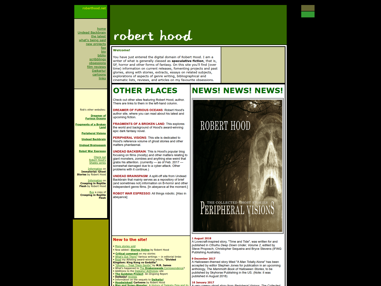 Screenshot of roberthood.net