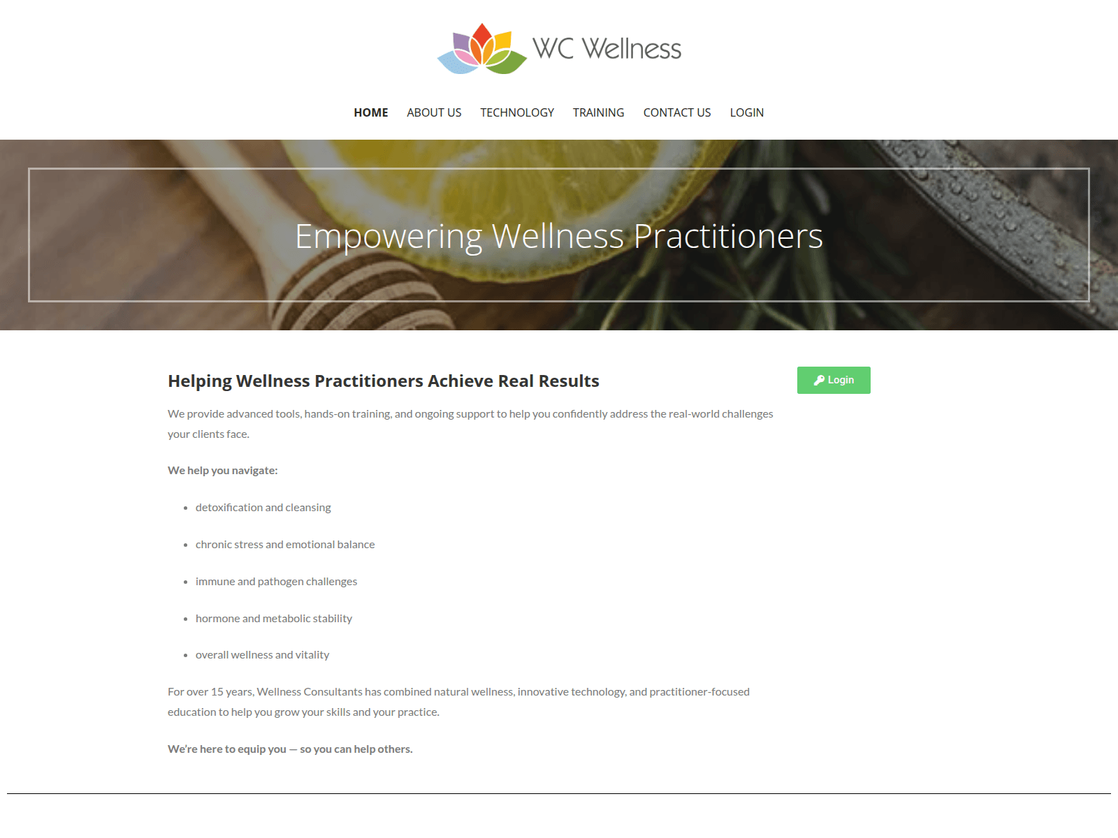 Screenshot of mywcwellness.com