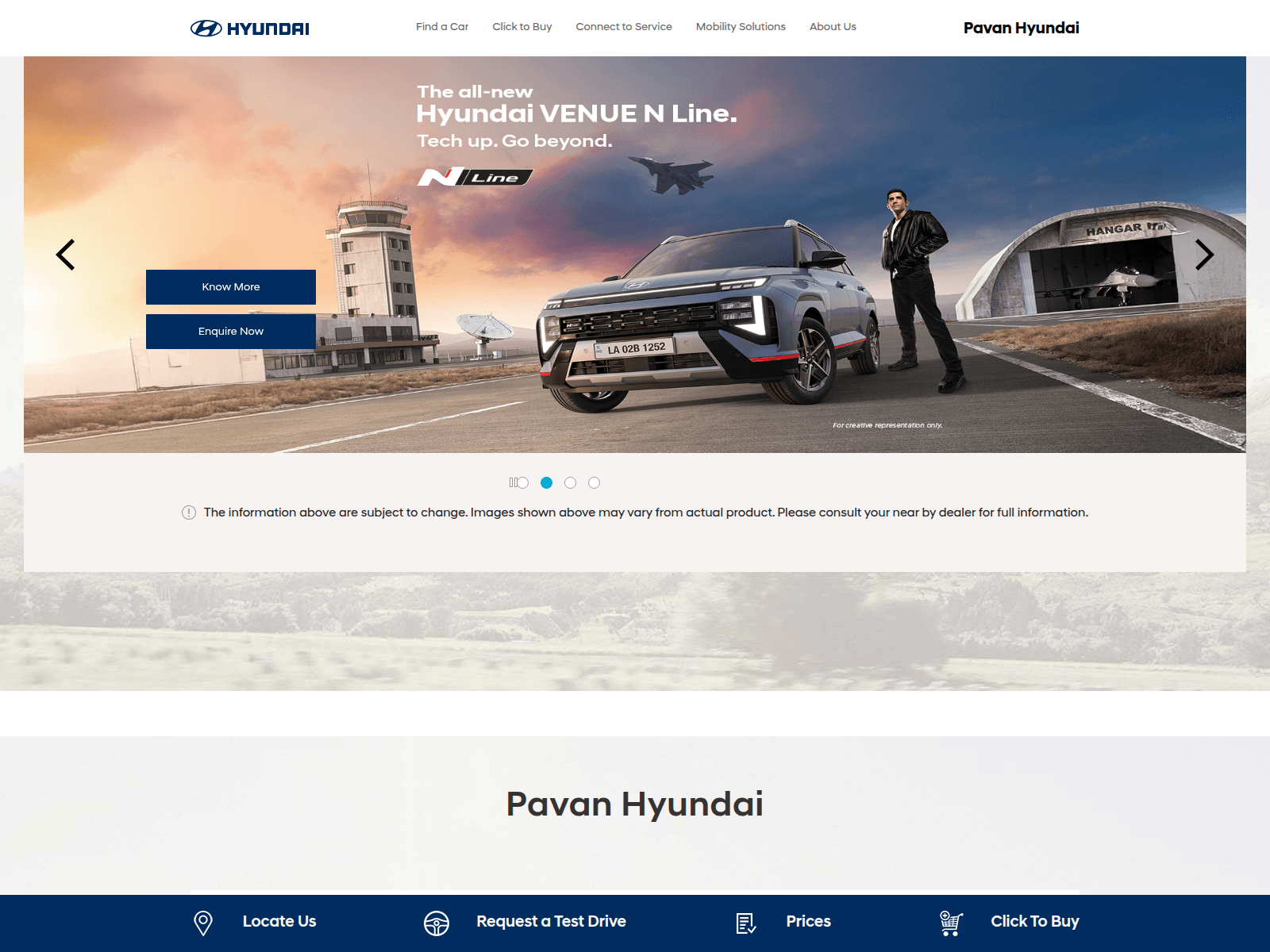 Screenshot of pavanhyundai.com