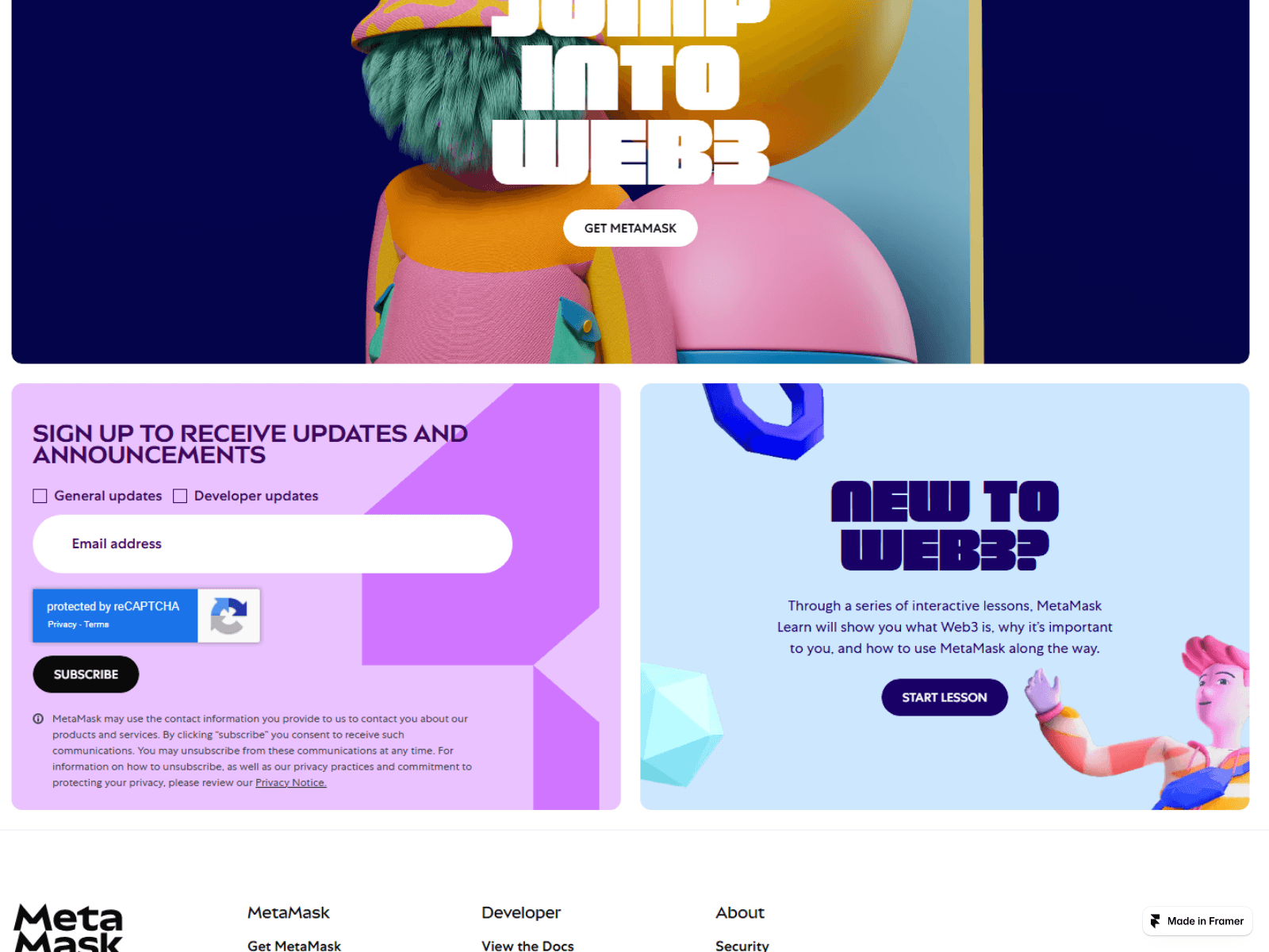 Screenshot of page-metasklog-web.framer.ai