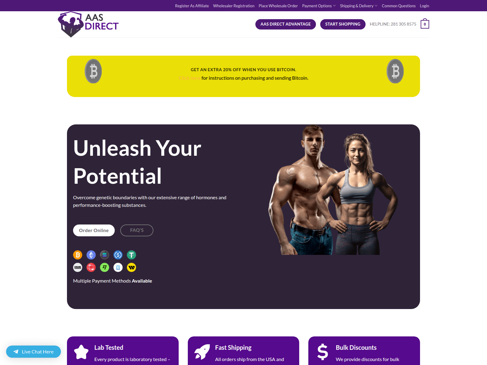 Screenshot of aasvault.com