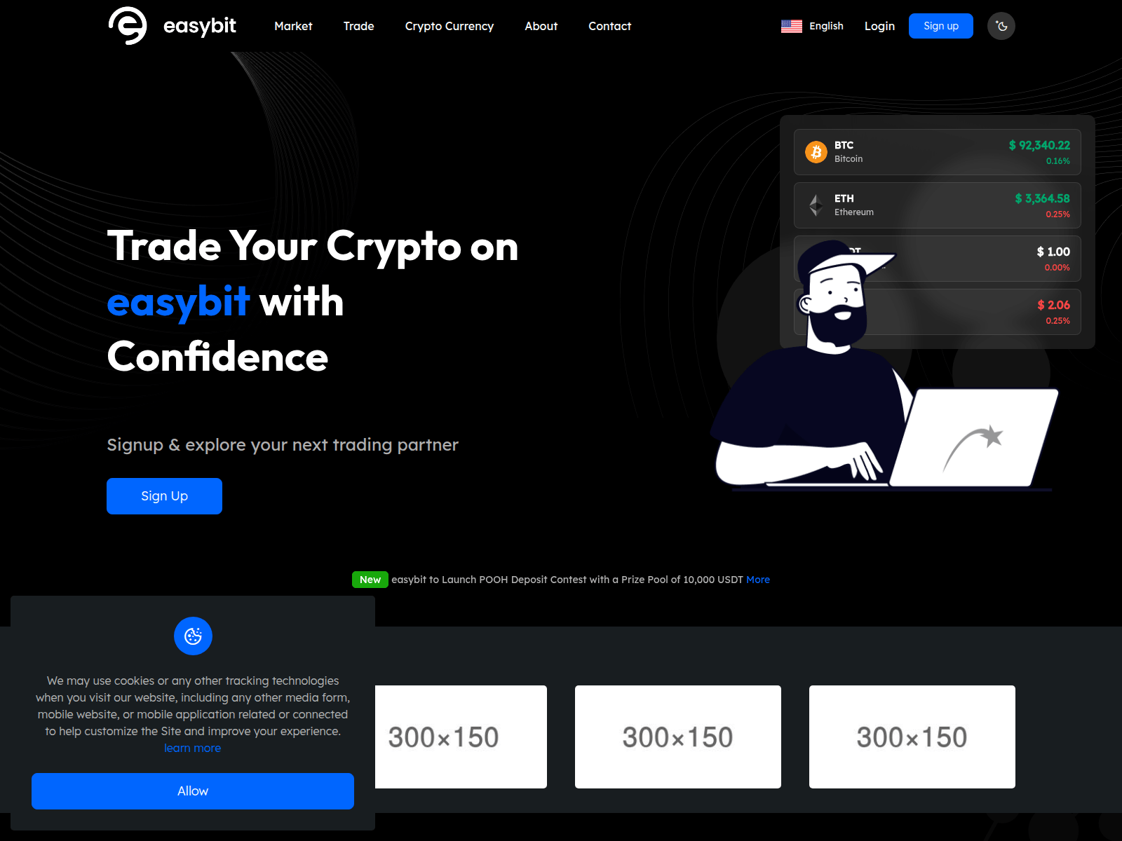Screenshot of easybit.live