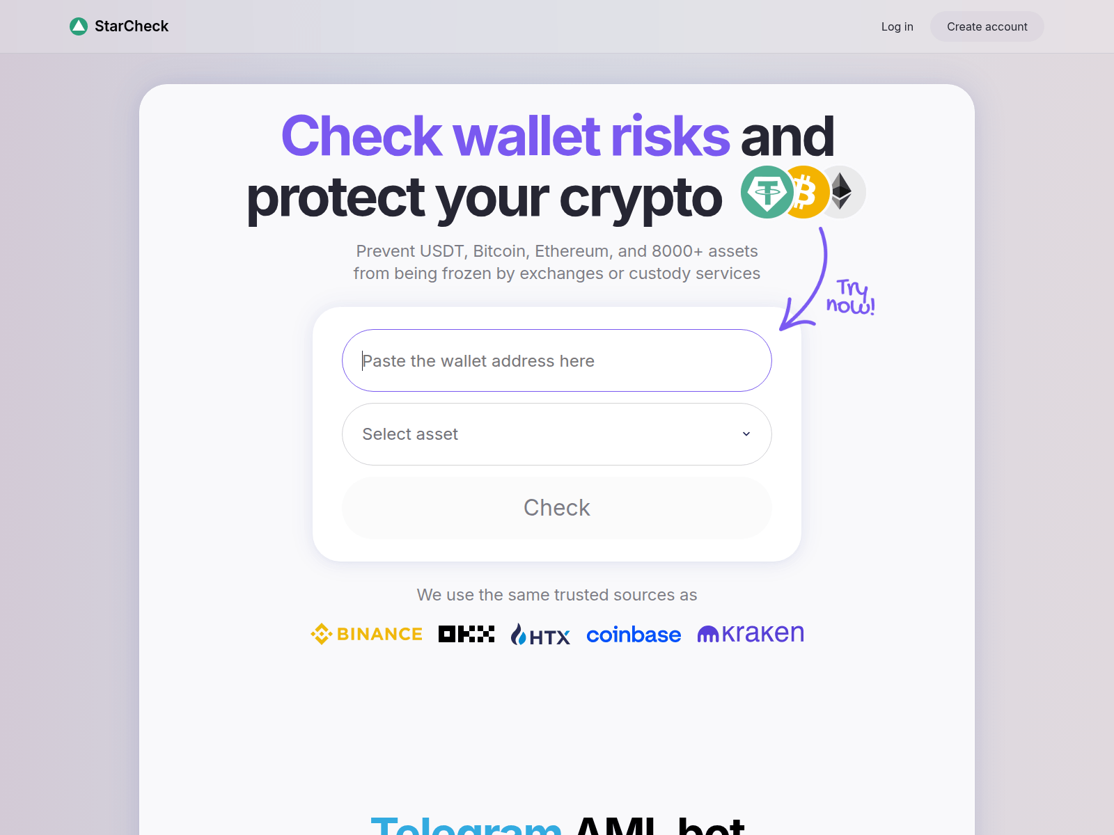 Screenshot of starcheck.io